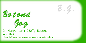 botond gog business card